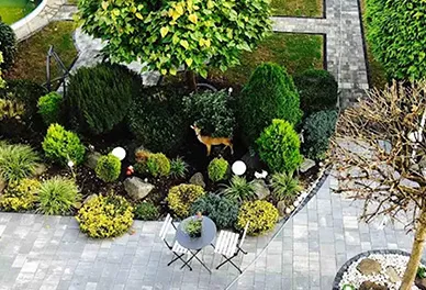 Lulzim Gartenbau Beispielgarten von einem Kunden